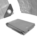 Plachta ST2x3 200g/m2 nepromokavá s oky 2x3 m stříbrná